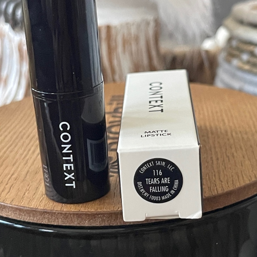 CONTEXT SKIN Matte Lipstick in 116 Tears are Falling (Dark Mauve) - Picture 8 of 13